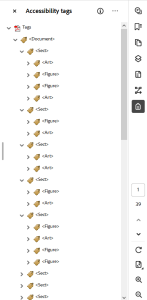Tag tree in Adobe Acrobat