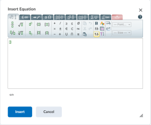 Insert Equation tab under equation icon.