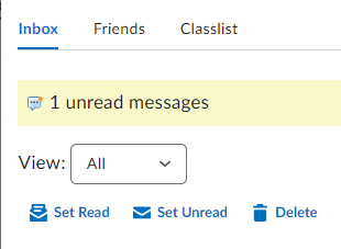 Instant message options in Talon.