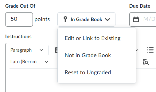 Option to remove Grade Item from the Grade Book.