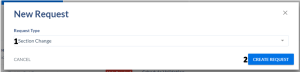 Select 'Section Change' as the Request Type and Submit.
