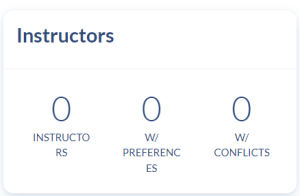 Reports Page. Instructors Card of the Instructors reports.