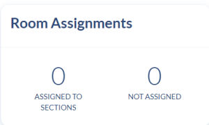 Reports Page. Room Assignments area of the Rooms reports.